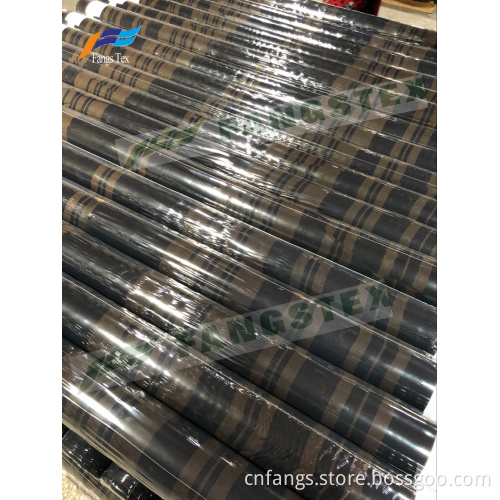 Polyester Stripe Dobby Jacquard Formal Black Abaya Fabric